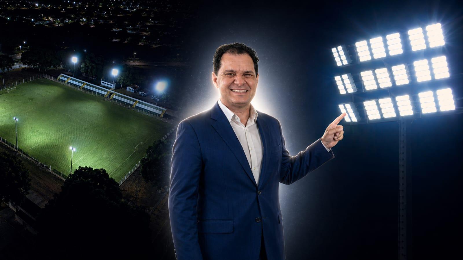 Indicação de Chico Guarnieri garante nova iluminação e marca nova fase do Estádio Lamartine em Barra do Bugres