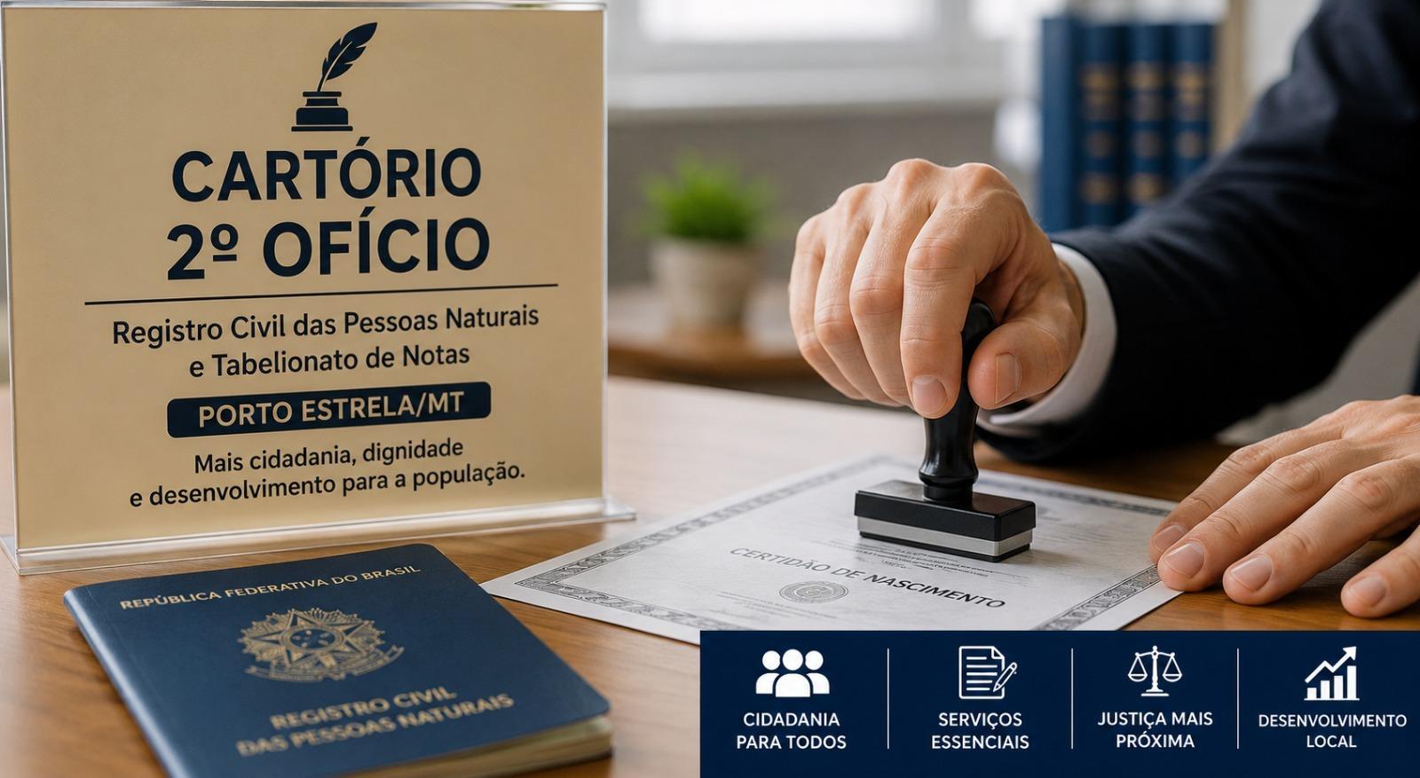 Chico Guarnieri solicita criação de cartório de 2º Ofício para atender população de Porto Estrela