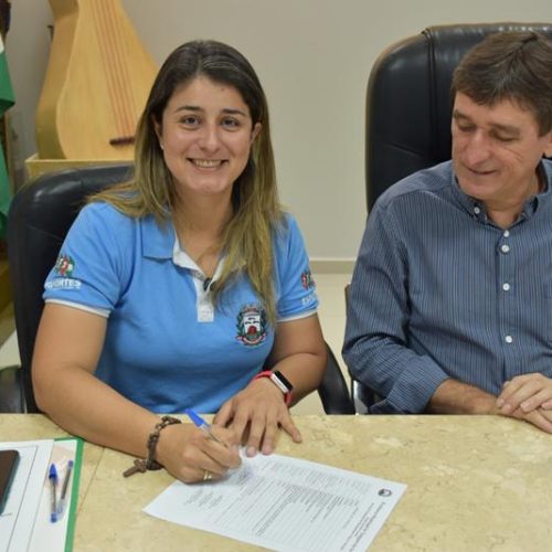 Assinada Ordem de Serviço para a Reforma dos Banheiros e Vestiários do Ginásio Douglas Poyane, na Vila Olímpica Rei Pelé