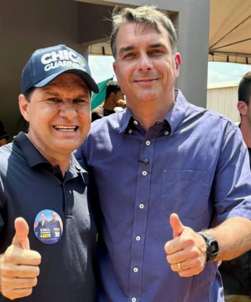 Flávio Bolsonaro declara apoio ao deputado Chico Guarnieri