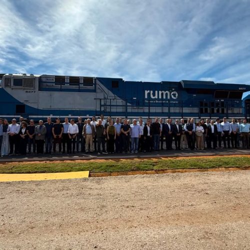 Chico Guarnieri participa da inauguração da Ferrovia Estadual e do Terminal da BR-070