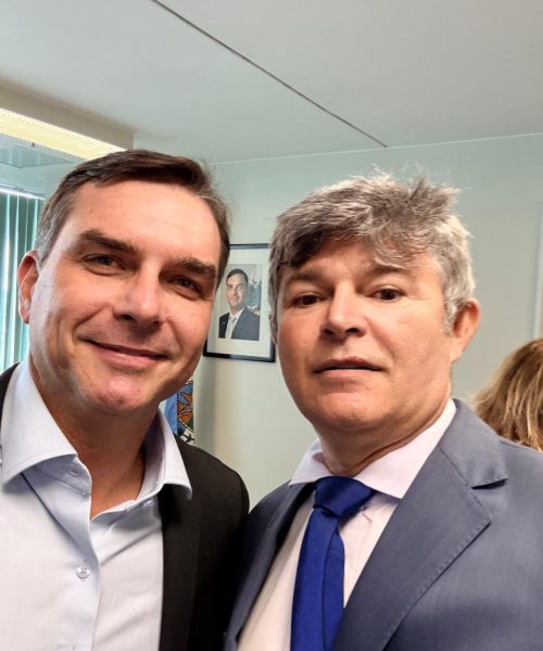 Medeiros acompanha Flávio Bolsonaro em agenda na Norte Show