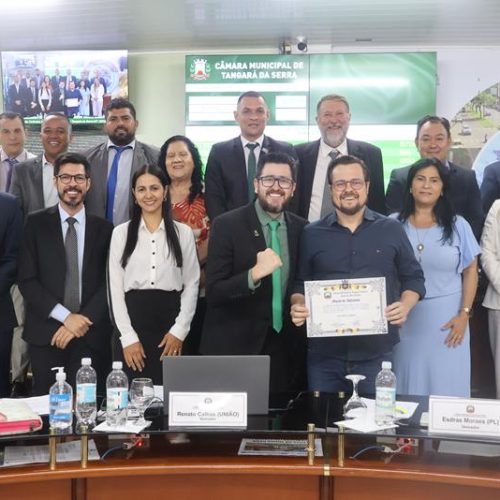 Empresário Irio Berté Junior é homenageado com Moção de Aplausos