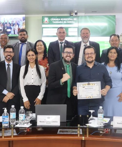 Empresário Irio Berté Junior é homenageado com Moção de Aplausos