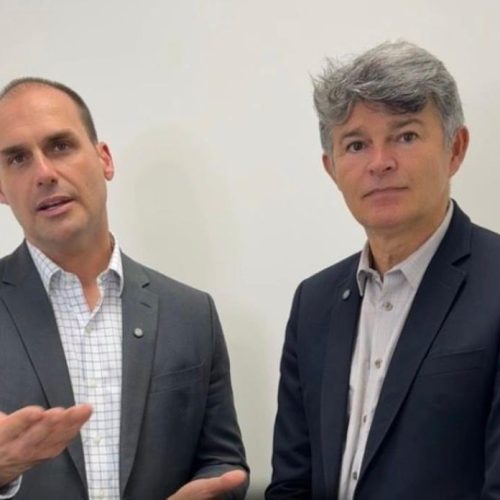 Medeiros se encontra com Eduardo Bolsonaro nos EUA e critica entraves do STF a obras de infraestrutura em MT