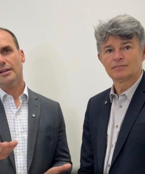 Medeiros se encontra com Eduardo Bolsonaro nos EUA e critica entraves do STF a obras de infraestrutura em MT